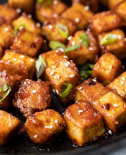 Honey Sriracha Tofu