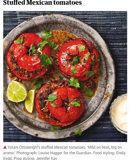 Ottolenghi Stuffed Tomatoes