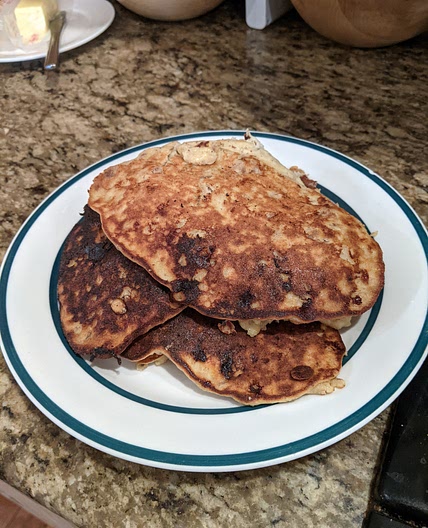 Gluten-free banana pancakes