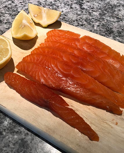 Home cured salmon