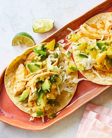 Slow-Cooker Chile-Orange Chicken Tacos