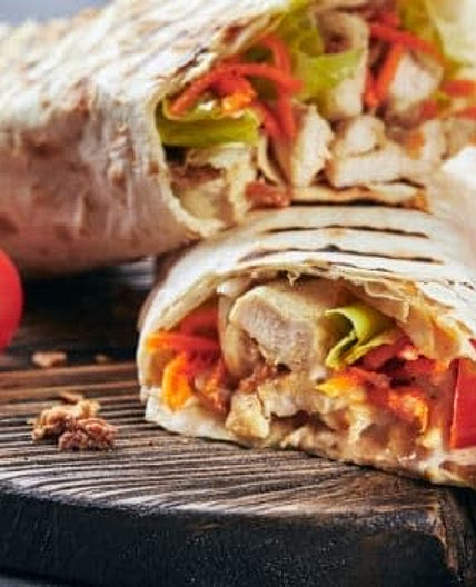 Sweet and Spicy Chicken Wrap