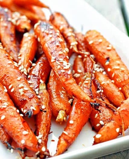 Honey Ginger Roasted Carrots