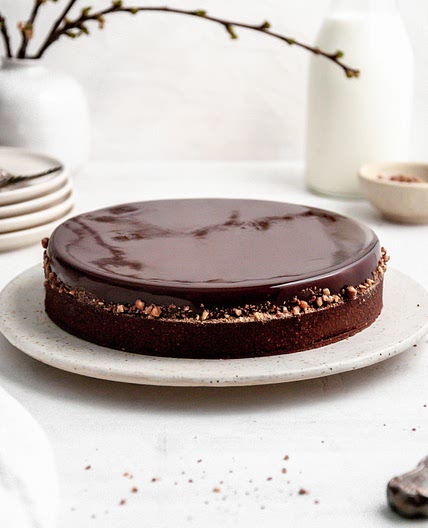 Chocolate, Coffee and Caramel Tart