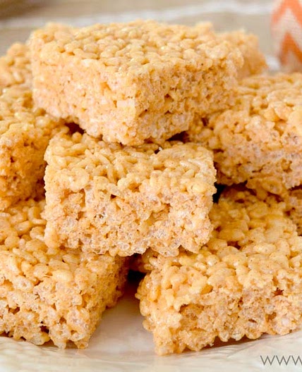 Pumpkin Spice Krispie Treats