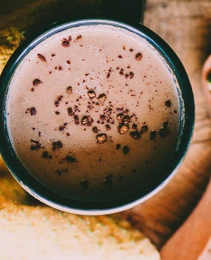 Hot Cacao with Cardamom + Tahini (Vegan)