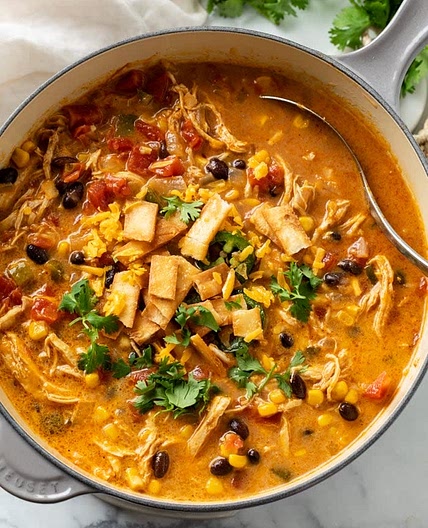 Creamy Chicken Tortilla Soup