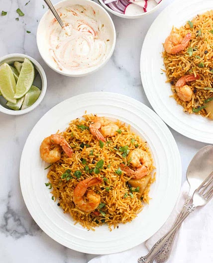 Shrimp Biryani - Instant Pot