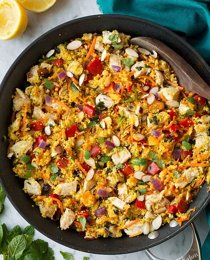 One Pan Moroccan Chicken and Couscous