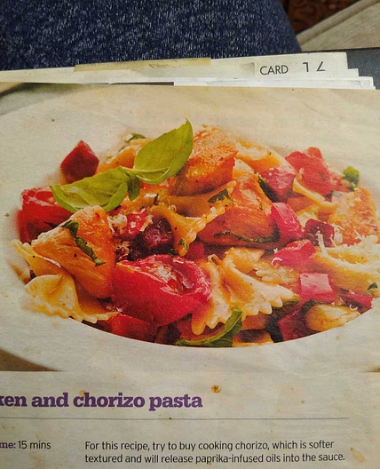 Chicken and Chorizo pasta