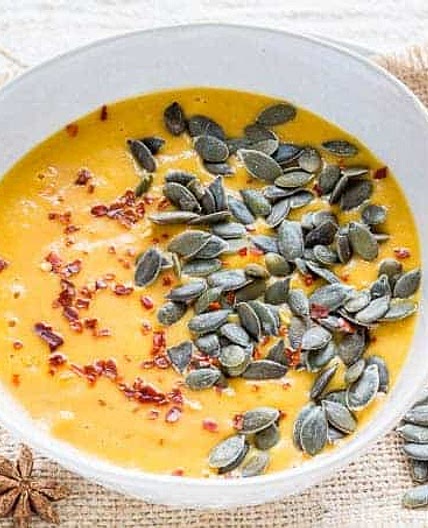 Butternut Squash Soup with Star Anise {Vegan, GF}