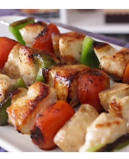 Brochetas de pollo