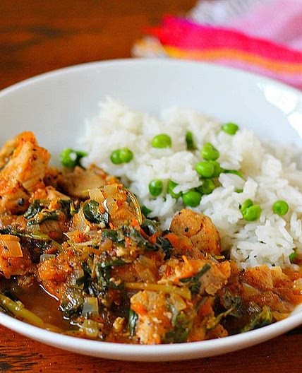 Pork Stew with Purslane