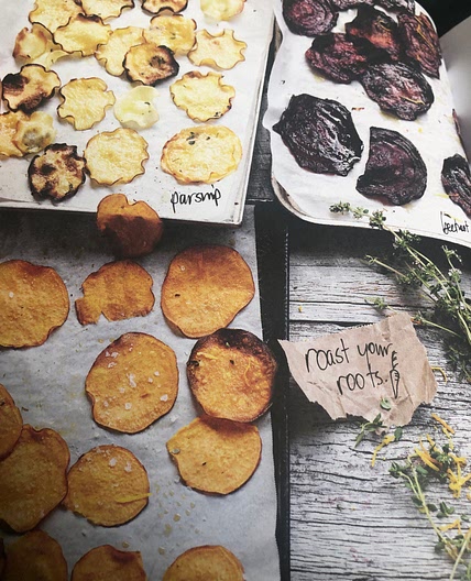 Orange and Thyme Rainbow Chips