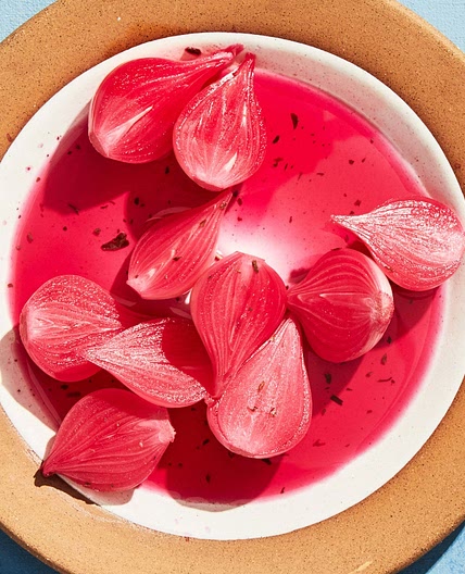 Hot-Pink Pearl Onion Pickles