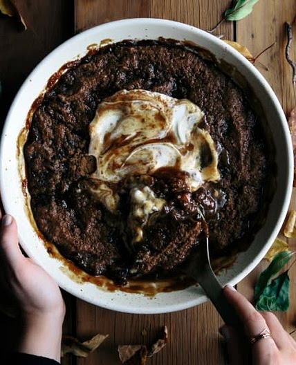 Spiced Date & Caramel Vegan Self Saucing Pudding