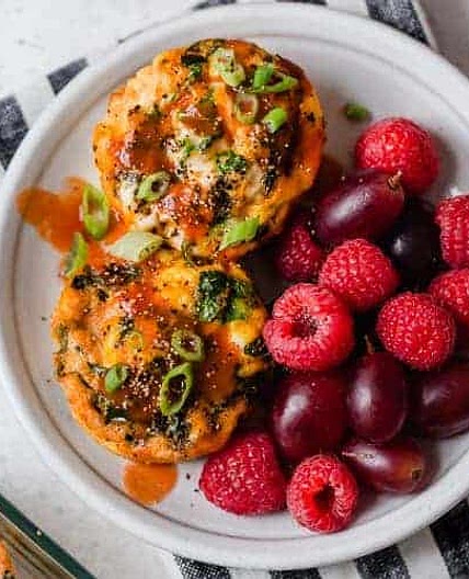 Buffalo Chicken Egg Muffins