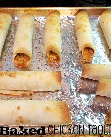 Baked Chicken Taquitos