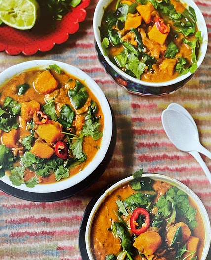 Malaysian lentil and squash curry