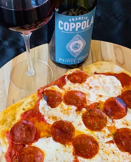 Pepperoni Pizza Night with 2018 Francis Coppola Pinot Noir
