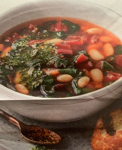 BEANS & GREENS SOUP AU PISTOU