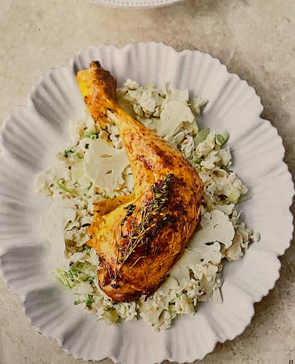 Cauliflower remoulded