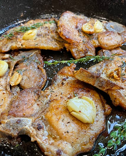 Garlic Butter Pork Chops