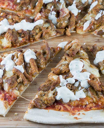 Pizza shoarma (pizza shawarma)