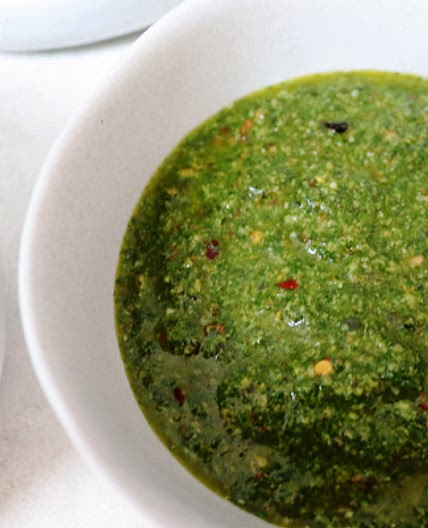 Coriander and pumpkin seed pesto