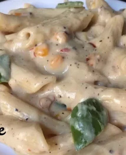 Indian white sauce pasta