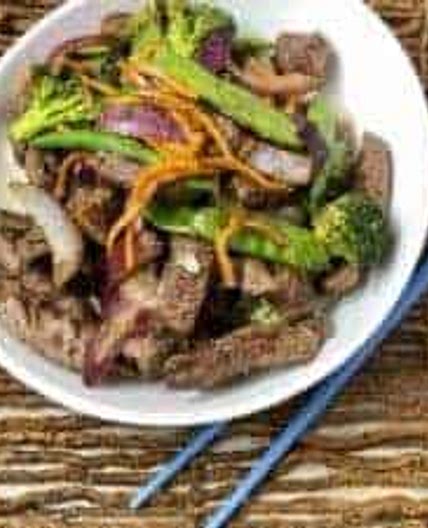 Air Fryer, Sesame Beef Stir-Fry in The Ninja Foodi
