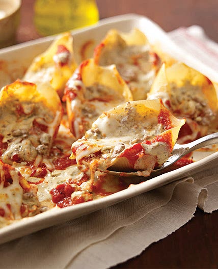 Creamy Pesto-Stuffed Shells