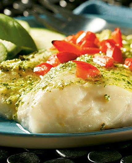 Creamy Pesto Haddock