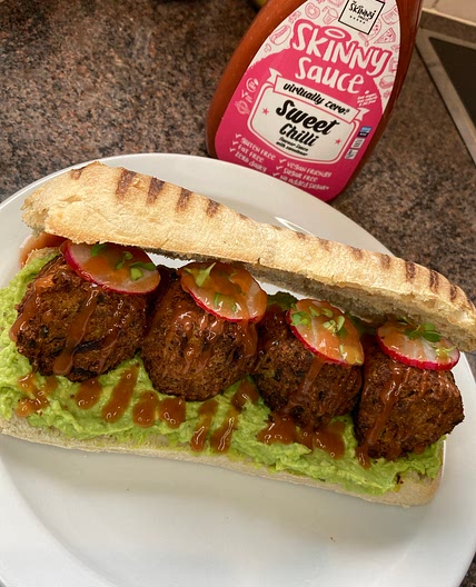 Falafel Avocado Panini