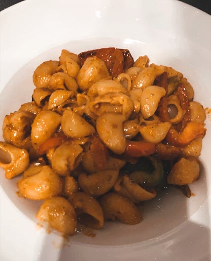 Pâtes au pesto rosso poivron 