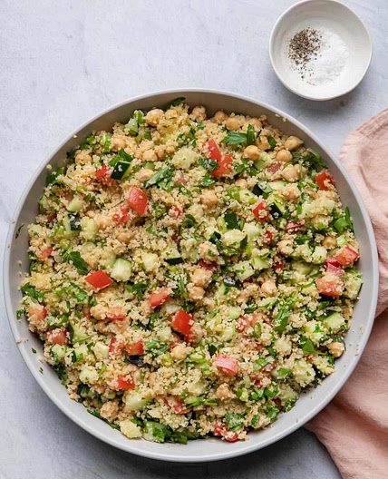 Bulgur Chickpea Salad