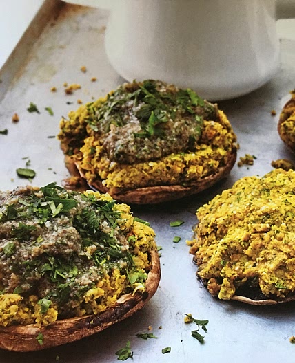 Stuffed Portobellos With Mushroom Gravy