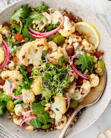 Roasted Cauliflower Salad