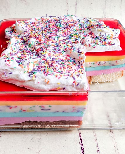 Fairy bread dessert lasagne recipe