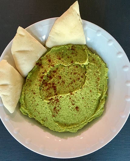 Homemade Spinach Hummus