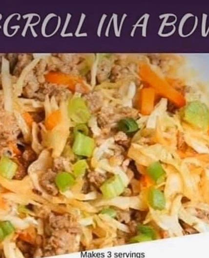 Egg Roll on a Bowl