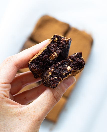 Pumpkin Cheesecake No-Bake Brownies