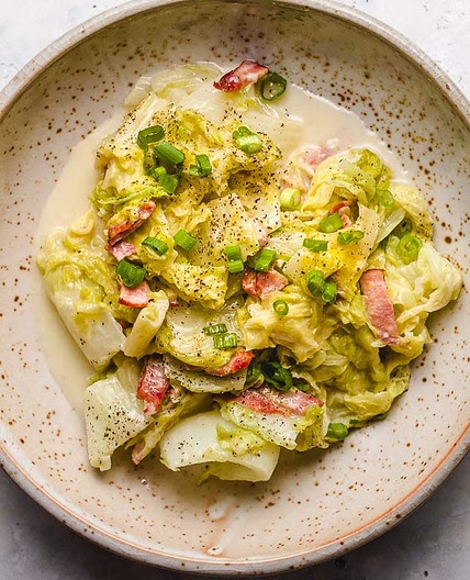 Creamed Cabbage with Chorizo