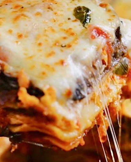 Roasted ﻿Eggplant Lasagne
