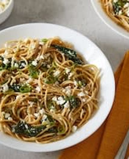 Feta, Spinach, and Dill Pasta