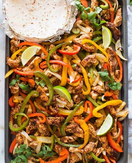 Sheet Pan Chicken Fajitas