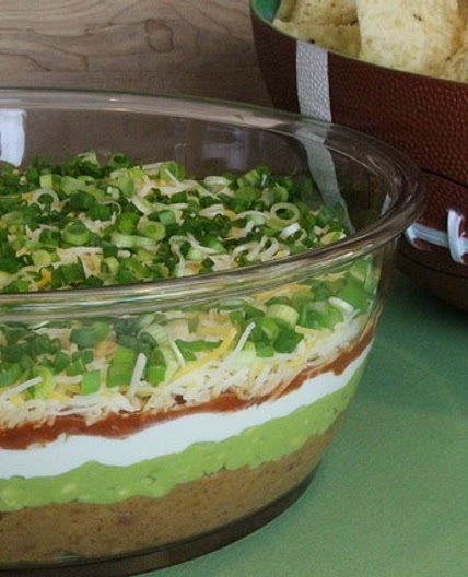 Six Layer Mexican Guacamole Dip