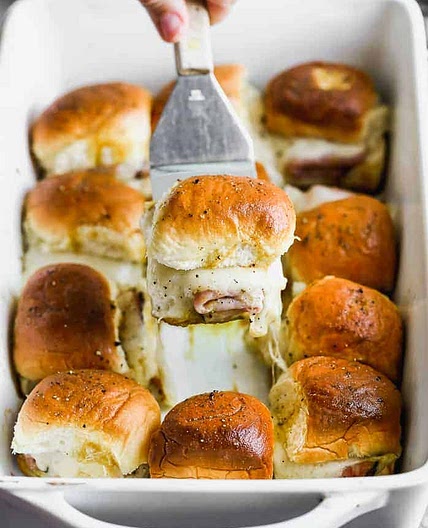 Baked Ham and Swiss Sliders