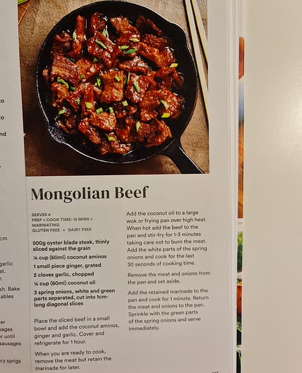 Keto Mongolian Beef Stirfry