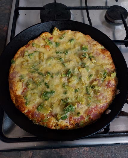 Crispy Bacon and Parmesan Frittata